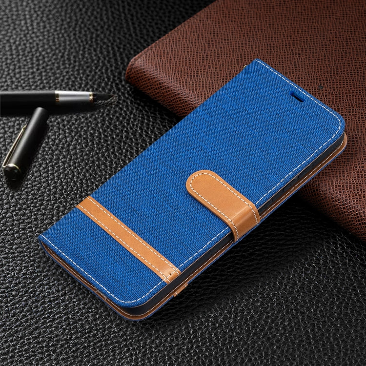 For Samsung Galaxy A52 5G / 4G Color Matching Denim Texture Horizontal Flip Leather Case with Holder & Card Slots & Wallet & Lanyard(Royal Blue) - Galaxy Phone Cases by buy2fix | Online Shopping UK | buy2fix
