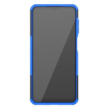 For Samsung Galaxy A32 5G Tire Texture Shockproof TPU+PC Protective Case with Holder(Blue) by buy2fix