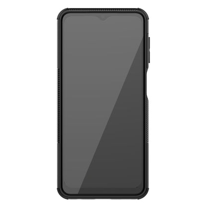 For Samsung Galaxy A32 5G Tire Texture Shockproof TPU+PC Protective Case with Holder(Black) by buy2fix