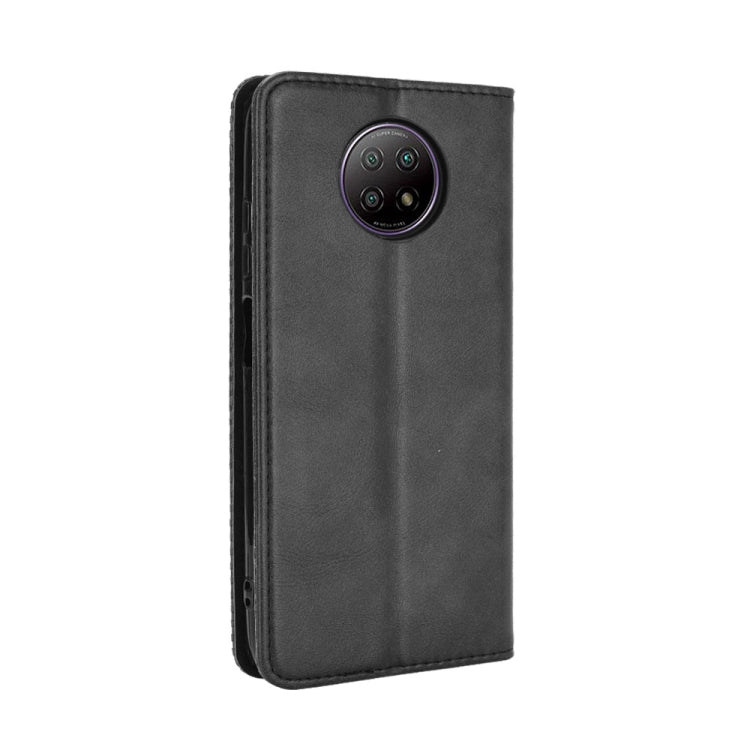 For Xiaomi Redmi Note 9T 5G / Note 9 5G Magnetic Buckle Retro Crazy Horse Texture Horizontal Flip Leather Case with Holder & Card Slots & Photo Frame(Black) - Xiaomi Cases by buy2fix | Online Shopping UK | buy2fix