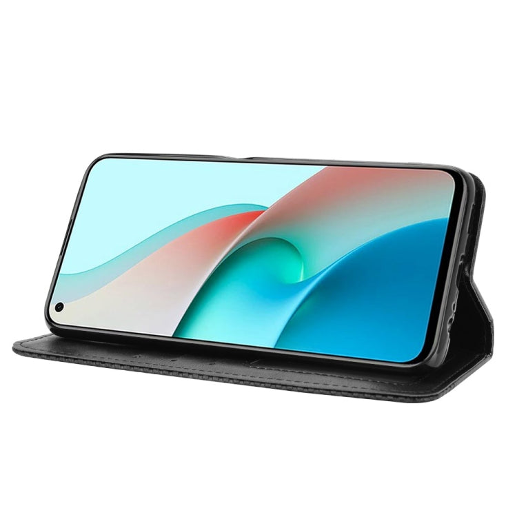 For Xiaomi Redmi Note 9T 5G / Note 9 5G Magnetic Buckle Retro Crazy Horse Texture Horizontal Flip Leather Case with Holder & Card Slots & Photo Frame(Black) - Xiaomi Cases by buy2fix | Online Shopping UK | buy2fix