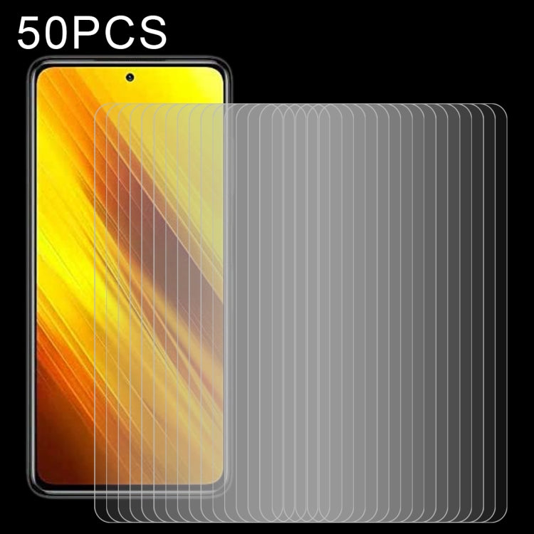 For Xiaomi Poco X3 50 PCS 0.26mm 9H 2.5D Tempered Glass Film -  by buy2fix | Online Shopping UK | buy2fix
