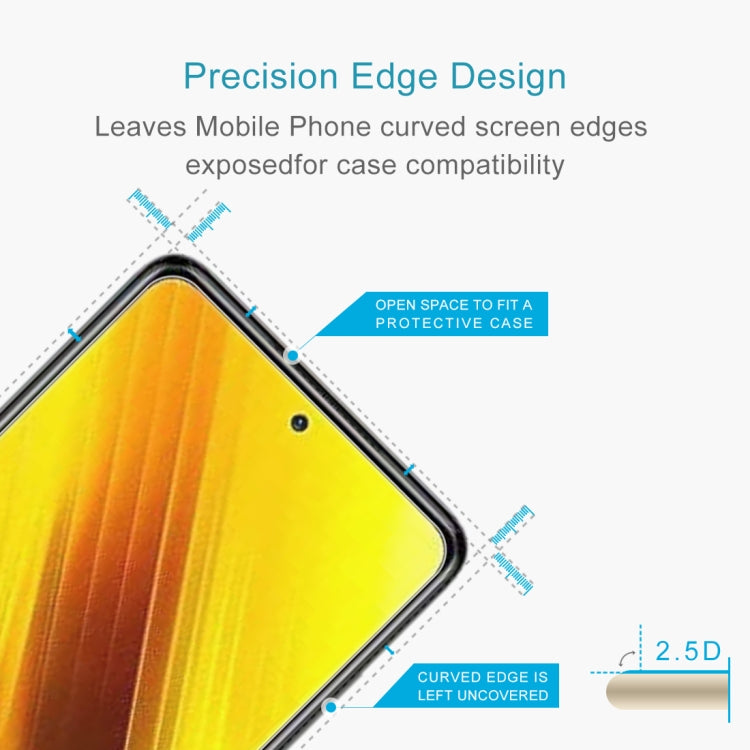 For Xiaomi Poco X3 50 PCS 0.26mm 9H 2.5D Tempered Glass Film -  by buy2fix | Online Shopping UK | buy2fix
