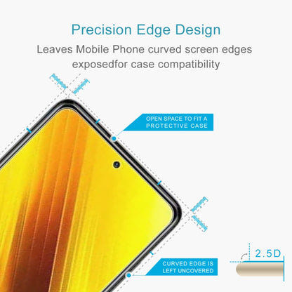 For Xiaomi Poco X3 50 PCS 0.26mm 9H 2.5D Tempered Glass Film -  by buy2fix | Online Shopping UK | buy2fix