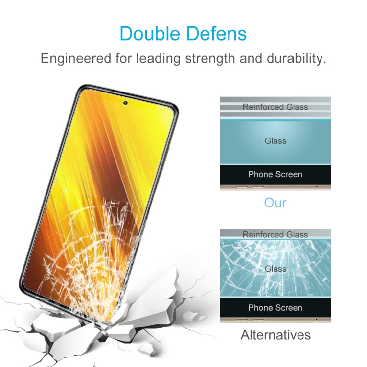 For Xiaomi Poco X3 50 PCS 0.26mm 9H 2.5D Tempered Glass Film -  by buy2fix | Online Shopping UK | buy2fix