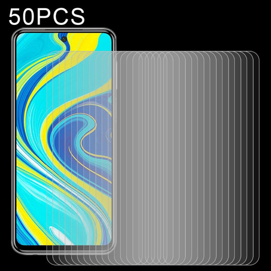 For Xiaomi Redmi Note 9S / Note 10 Lite 50 PCS 0.26mm 9H 2.5D Tempered Glass Film -  by buy2fix | Online Shopping UK | buy2fix