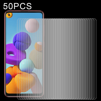 For Samsung Galaxy A21s 50pcs 0.26mm 9H 2.5D Tempered Glass Film by buy2fix
