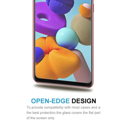 For Samsung Galaxy A21s 50pcs 0.26mm 9H 2.5D Tempered Glass Film by buy2fix