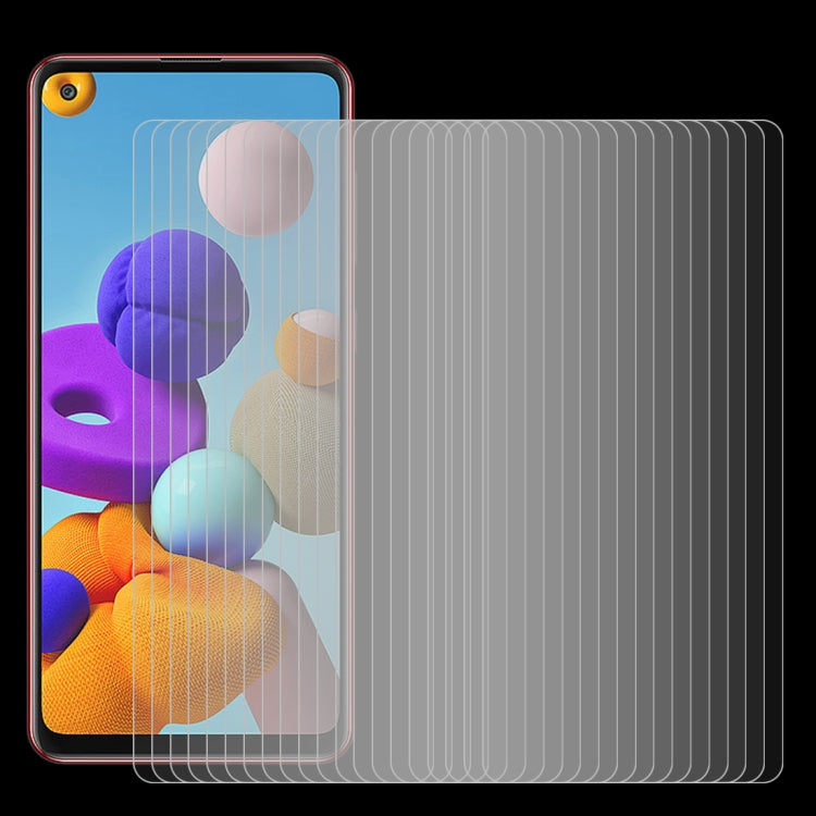 For Samsung Galaxy A21s 50pcs 0.26mm 9H 2.5D Tempered Glass Film by buy2fix