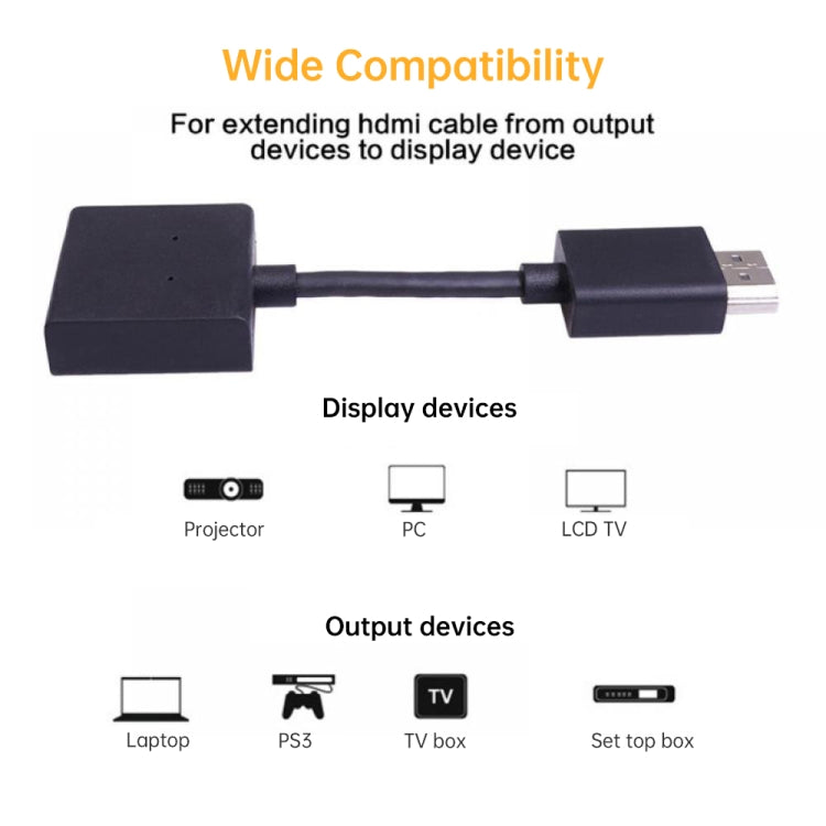 4K HDMI Male to Female Rotate Gold Plated Extension Line Converter Adapter by buy2fix