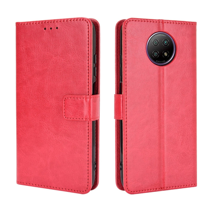 For Xiaomi Redmi Note 9T 5G / Note 9 5G Retro Crazy Horse Texture Horizontal Flip Leather Case with Holder & Card Slots & Photo Frame(Red) - Xiaomi Cases by buy2fix | Online Shopping UK | buy2fix