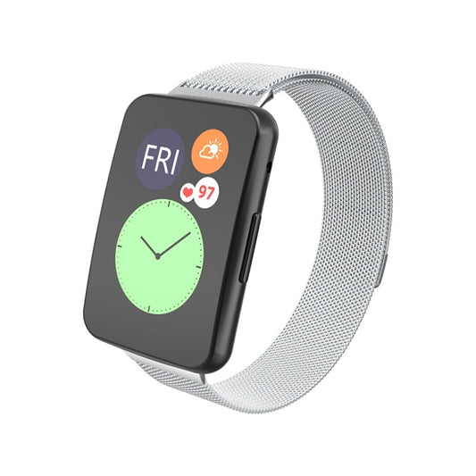 For Huawei Watch Fit Milanese Watch Band(Silver) - Watch Bands by buy2fix | Online Shopping UK | buy2fix