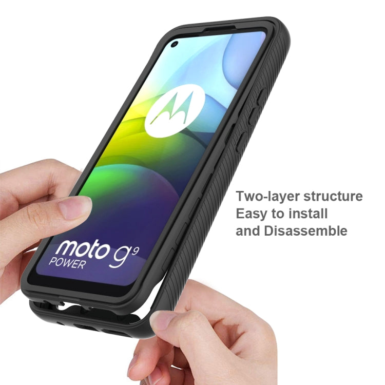 For Motorola Moto G9 Power Starry Sky Solid Color Series Shockproof PC + TPU Protective Case(Royal Blue) - Motorola Cases by buy2fix | Online Shopping UK | buy2fix