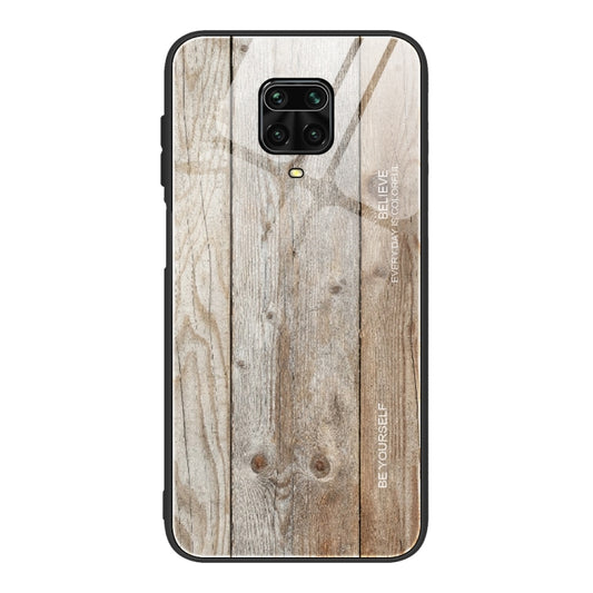 For Xiaomi Redmi Note 9S Wood Grain Glass Protective Case(M04) - Xiaomi Cases by buy2fix | Online Shopping UK | buy2fix
