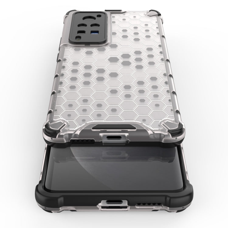 For vivo X60 Pro Shockproof Honeycomb PC + TPU Protective Case(Red) - vivo Cases by buy2fix | Online Shopping UK | buy2fix