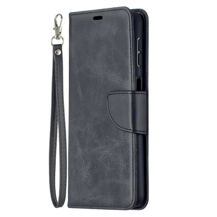 For Samsung Galaxy A32 5G Retro Lambskin Texture Pure Color Horizontal Flip PU Leather Case with Holder & Card Slots & Wallet & Lanyard(Black) by buy2fix