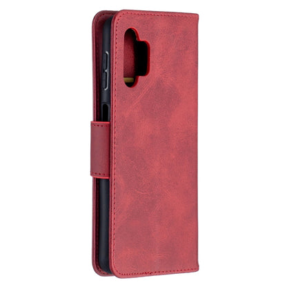 For Samsung Galaxy A32 5G Retro Lambskin Texture Pure Color Horizontal Flip PU Leather Case with Holder & Card Slots & Wallet & Lanyard(Red) by buy2fix