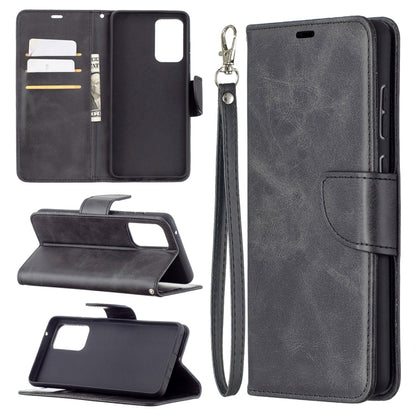 For Samsung Galaxy A72 5G / 4G Retro Lambskin Texture Pure Color Horizontal Flip PU Leather Case with Holder & Card Slots & Wallet & Lanyard(Black) by buy2fix