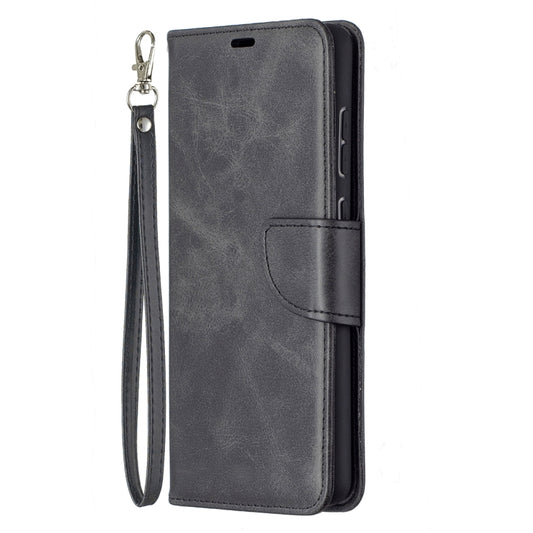 For Samsung Galaxy A72 5G / 4G Retro Lambskin Texture Pure Color Horizontal Flip PU Leather Case with Holder & Card Slots & Wallet & Lanyard(Black) by buy2fix