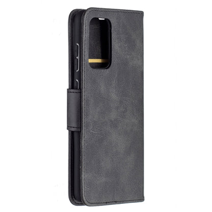 For Samsung Galaxy A72 5G / 4G Retro Lambskin Texture Pure Color Horizontal Flip PU Leather Case with Holder & Card Slots & Wallet & Lanyard(Black) by buy2fix