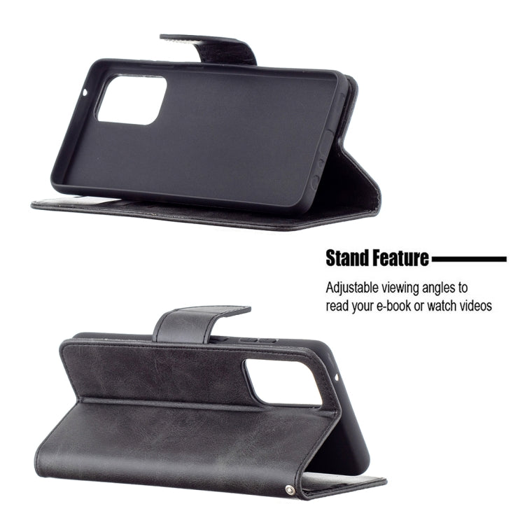 For Samsung Galaxy A72 5G / 4G Retro Lambskin Texture Pure Color Horizontal Flip PU Leather Case with Holder & Card Slots & Wallet & Lanyard(Black) by buy2fix