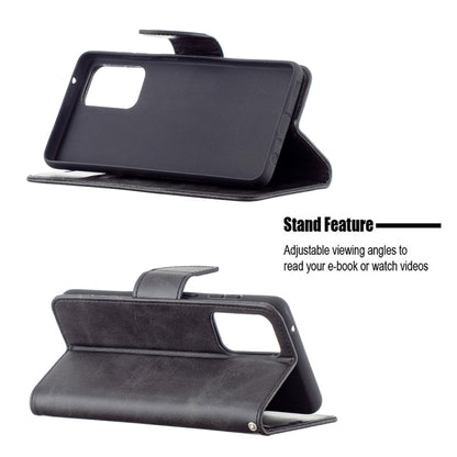 For Samsung Galaxy A72 5G / 4G Retro Lambskin Texture Pure Color Horizontal Flip PU Leather Case with Holder & Card Slots & Wallet & Lanyard(Black) by buy2fix