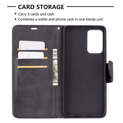 For Samsung Galaxy A72 5G / 4G Retro Lambskin Texture Pure Color Horizontal Flip PU Leather Case with Holder & Card Slots & Wallet & Lanyard(Black) by buy2fix