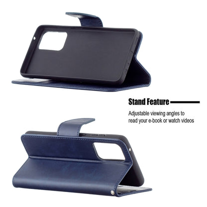 For Samsung Galaxy A72 5G / 4G Retro Lambskin Texture Pure Color Horizontal Flip PU Leather Case with Holder & Card Slots & Wallet & Lanyard(Blue) by buy2fix