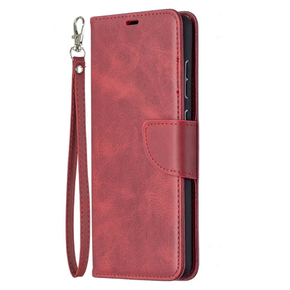 For Samsung Galaxy A72 5G / 4G Retro Lambskin Texture Pure Color Horizontal Flip PU Leather Case with Holder & Card Slots & Wallet & Lanyard(Red) by buy2fix