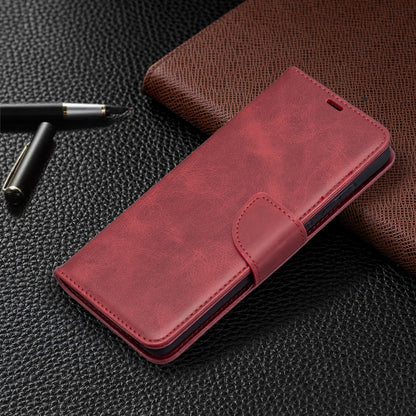 For Samsung Galaxy A72 5G / 4G Retro Lambskin Texture Pure Color Horizontal Flip PU Leather Case with Holder & Card Slots & Wallet & Lanyard(Red) by buy2fix