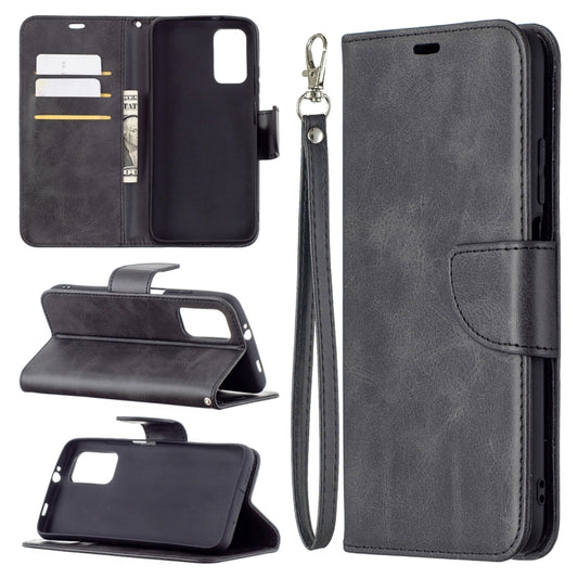 For Xiaomi Poco M3 Retro Lambskin Texture Pure Color Horizontal Flip PU Leather Case with Holder & Card Slots & Wallet & Lanyard(Black) - Xiaomi Cases by buy2fix | Online Shopping UK | buy2fix