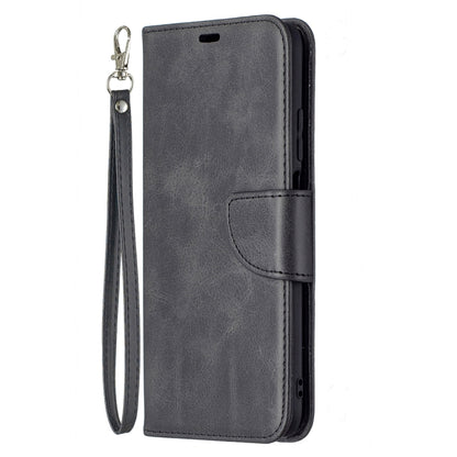 For Xiaomi Poco M3 Retro Lambskin Texture Pure Color Horizontal Flip PU Leather Case with Holder & Card Slots & Wallet & Lanyard(Black) - Xiaomi Cases by buy2fix | Online Shopping UK | buy2fix