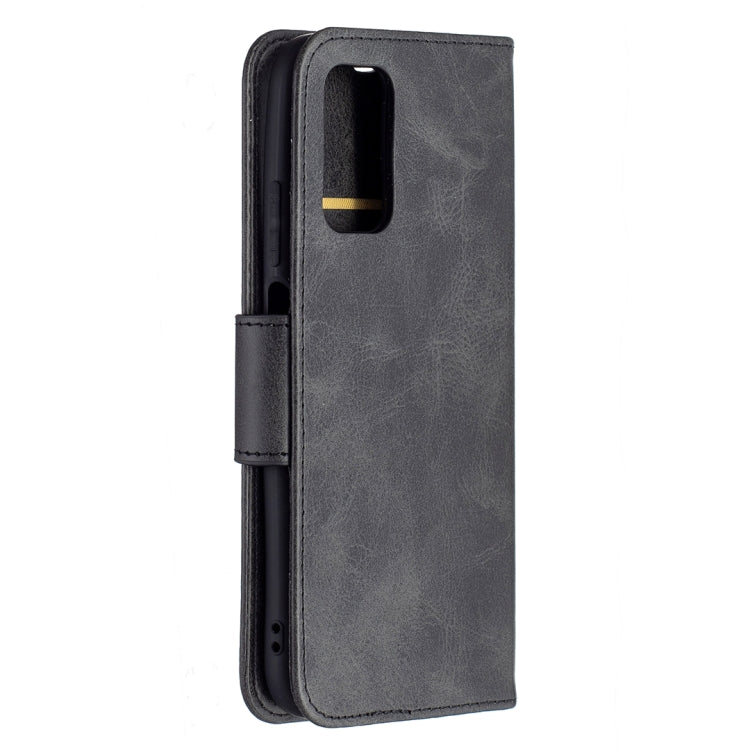 For Xiaomi Poco M3 Retro Lambskin Texture Pure Color Horizontal Flip PU Leather Case with Holder & Card Slots & Wallet & Lanyard(Black) - Xiaomi Cases by buy2fix | Online Shopping UK | buy2fix