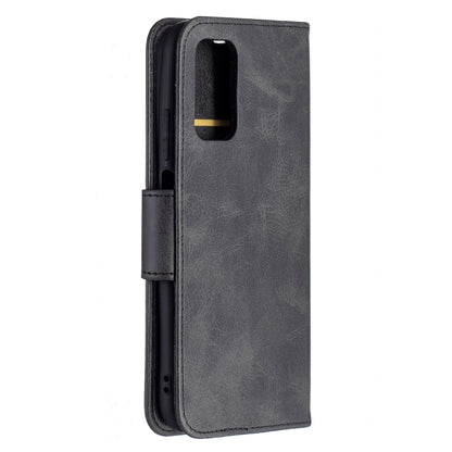 For Xiaomi Poco M3 Retro Lambskin Texture Pure Color Horizontal Flip PU Leather Case with Holder & Card Slots & Wallet & Lanyard(Black) - Xiaomi Cases by buy2fix | Online Shopping UK | buy2fix