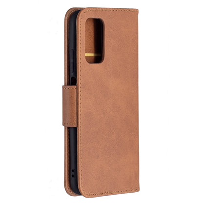 For Xiaomi Poco M3 Retro Lambskin Texture Pure Color Horizontal Flip PU Leather Case with Holder & Card Slots & Wallet & Lanyard(Brown) - Xiaomi Cases by buy2fix | Online Shopping UK | buy2fix