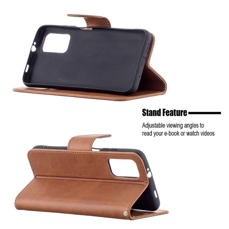 For Xiaomi Poco M3 Retro Lambskin Texture Pure Color Horizontal Flip PU Leather Case with Holder & Card Slots & Wallet & Lanyard(Brown) - Xiaomi Cases by buy2fix | Online Shopping UK | buy2fix