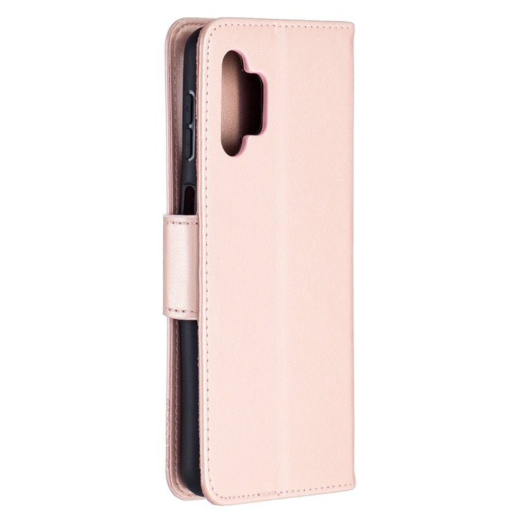 For Samsung Galaxy A32 5G Embossing Two Butterflies Pattern Horizontal Flip PU Leather Case with Holder & Card Slot & Wallet & Lanyard(Rose Gold) by buy2fix