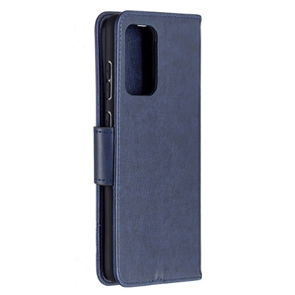 For Samsung Galaxy A72 5G / 4G Embossing Two Butterflies Pattern Horizontal Flip PU Leather Case with Holder & Card Slot & Wallet & Lanyard(Blue) by buy2fix