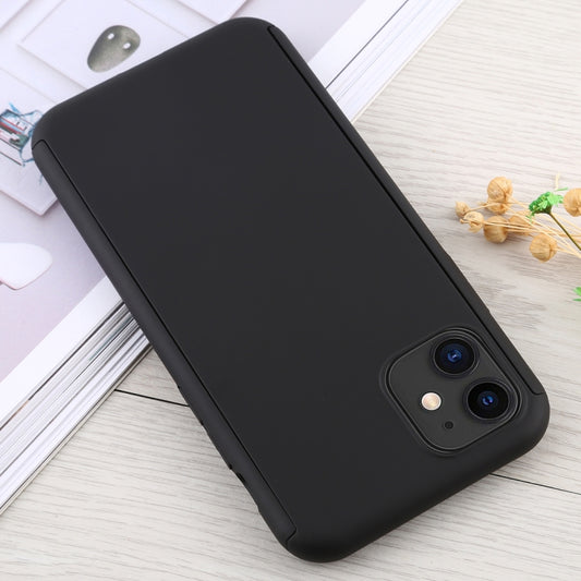 For iPhone 11 Shockproof PC Full Coverage Protective Case with Tempered Glass Film(Black) - iPhone 11 Cases by buy2fix | Online Shopping UK | buy2fix