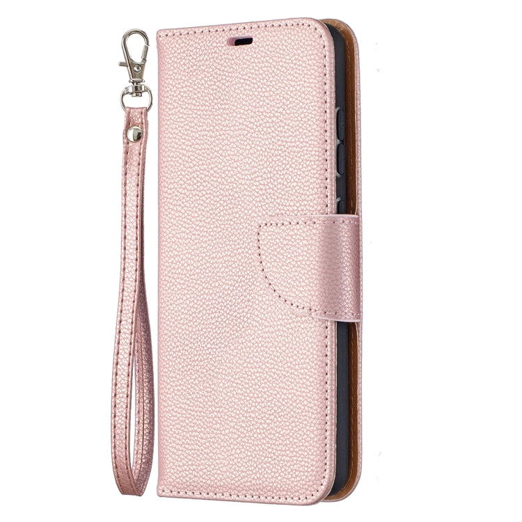 For Samsung Galaxy A52 5G / 4G Litchi Texture Pure Color Horizontal Flip PU Leather Case with Holder & Card Slots & Wallet & Lanyard(Rose Gold) by buy2fix