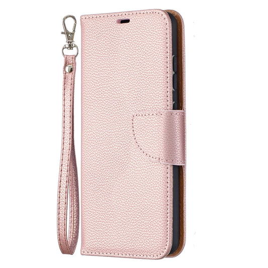 For Samsung Galaxy A52 5G / 4G Litchi Texture Pure Color Horizontal Flip PU Leather Case with Holder & Card Slots & Wallet & Lanyard(Rose Gold) by buy2fix