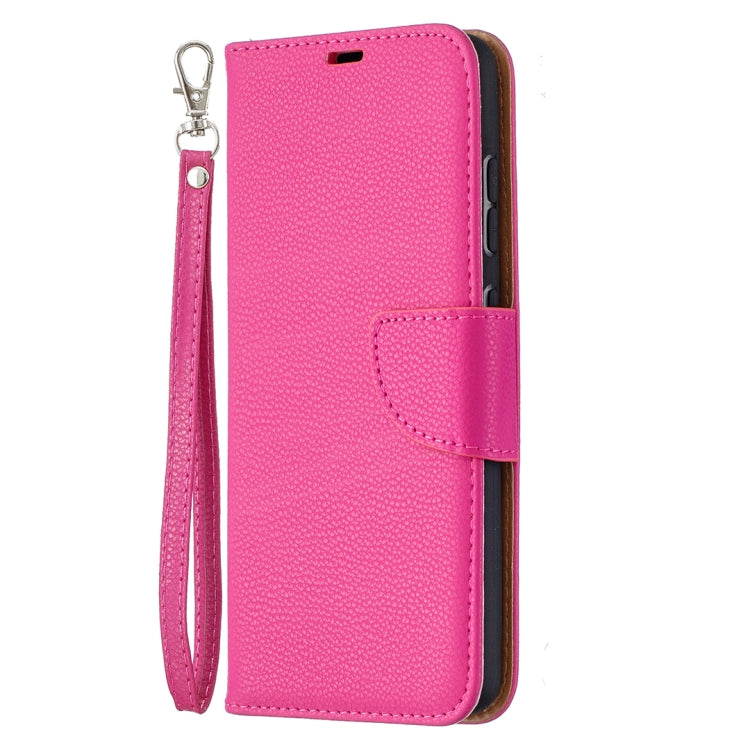 For Samsung Galaxy A52 5G / 4G Litchi Texture Pure Color Horizontal Flip PU Leather Case with Holder & Card Slots & Wallet & Lanyard(Rose Red) by buy2fix