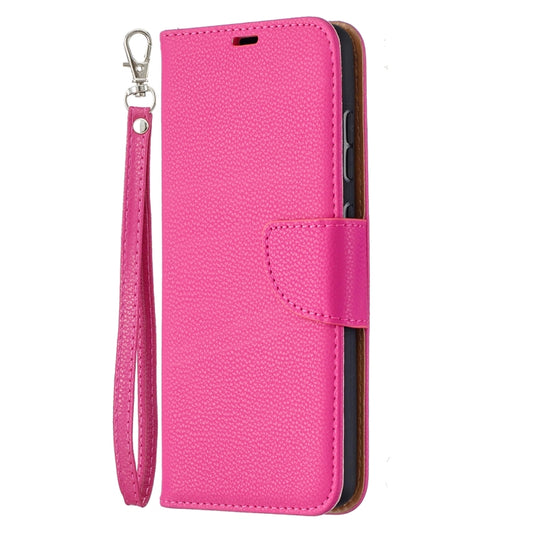 For Samsung Galaxy A52 5G / 4G Litchi Texture Pure Color Horizontal Flip PU Leather Case with Holder & Card Slots & Wallet & Lanyard(Rose Red) by buy2fix