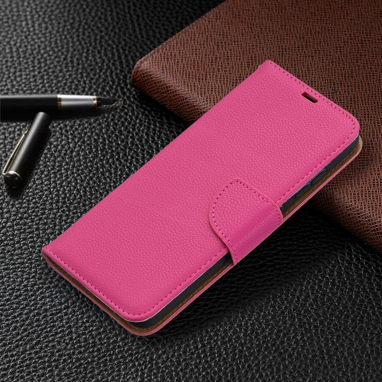 For Samsung Galaxy A52 5G / 4G Litchi Texture Pure Color Horizontal Flip PU Leather Case with Holder & Card Slots & Wallet & Lanyard(Rose Red) by buy2fix