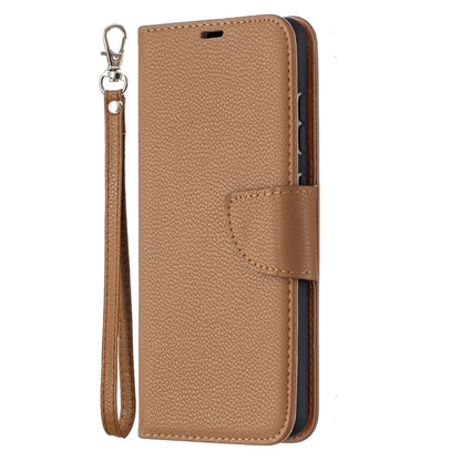 For Samsung Galaxy A52 5G / 4G Litchi Texture Pure Color Horizontal Flip PU Leather Case with Holder & Card Slots & Wallet & Lanyard(Brown) by buy2fix