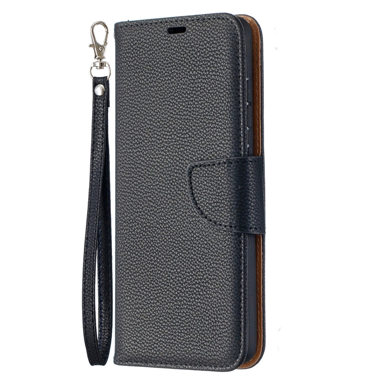 For Samsung Galaxy A52 5G / 4G Litchi Texture Pure Color Horizontal Flip PU Leather Case with Holder & Card Slots & Wallet & Lanyard(Black) by buy2fix