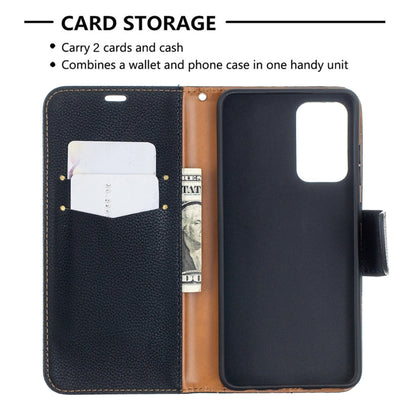 For Samsung Galaxy A52 5G / 4G Litchi Texture Pure Color Horizontal Flip PU Leather Case with Holder & Card Slots & Wallet & Lanyard(Black) by buy2fix