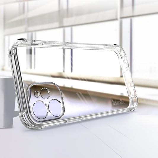 For iPhone 12 IMAK All-inclusive Shockproof Airbag TPU Case with Screen Protector (Transparent) - iPhone 12 / 12 Pro Cases by imak | Online Shopping UK | buy2fix