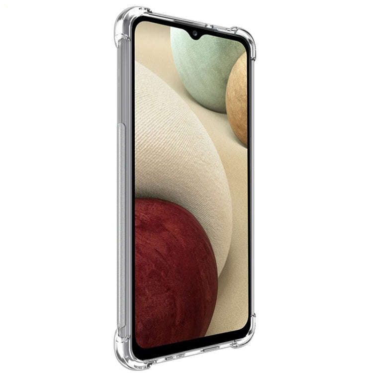 For Samsung Galaxy A12 5G IMAK All-inclusive Shockproof Airbag TPU Case with Screen Protector(Transparent) by imak