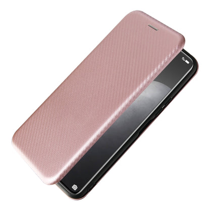 For vivo Y51 2020 Carbon Fiber Texture Horizontal Flip TPU + PC + PU Leather Case with Card Slot(Pink) - vivo Cases by buy2fix | Online Shopping UK | buy2fix